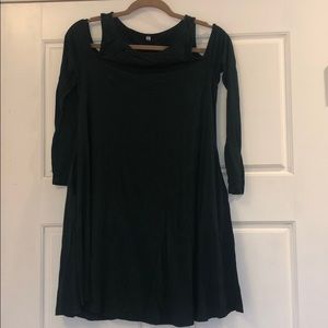 Green 3/4 Cotton Dress